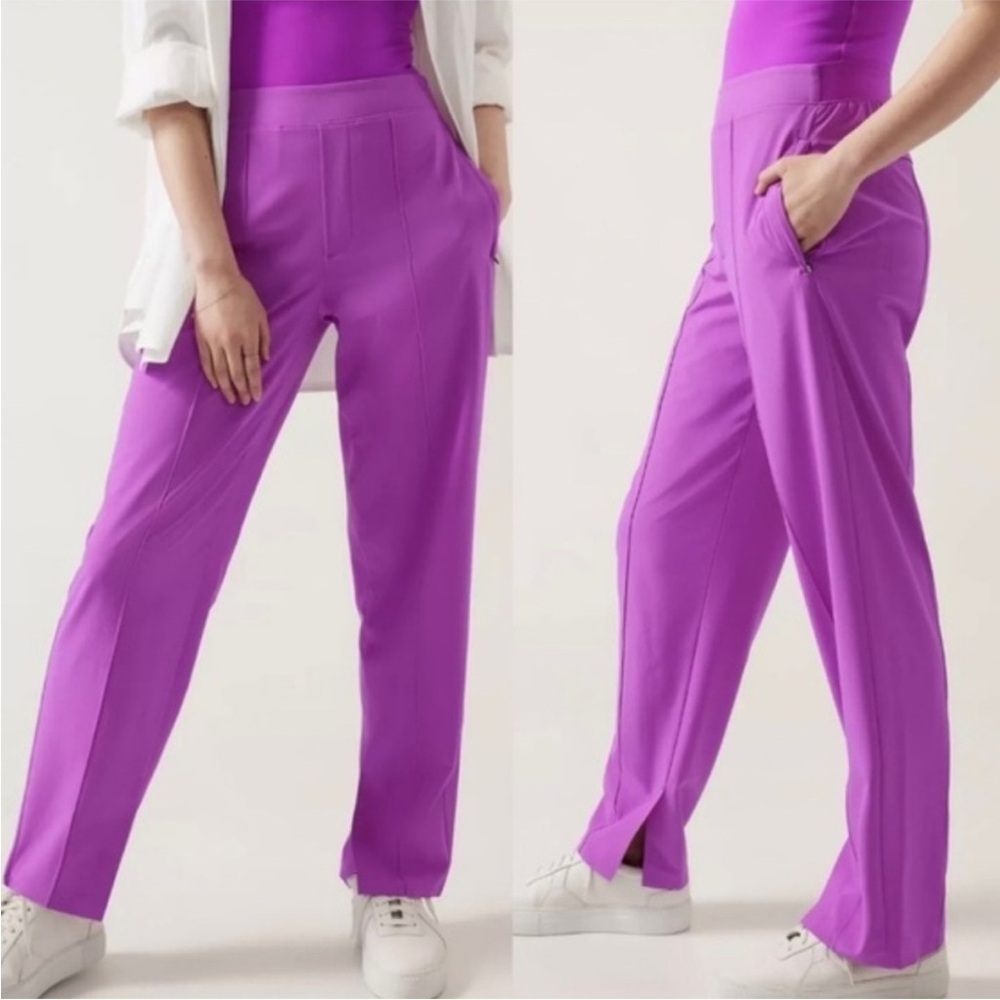 Athleta Brooklyn Heights Vienna Slim Pant Jazzy Purple Size 6